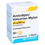 AMLODIPIN/Valsartan Mylan 5 mg/80 mg Filmtabletten 28 St