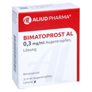 BIMATOPROST AL 0,3 mg/ml Augentropfen Lösung 3X3 ml