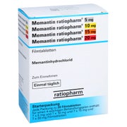 MEMANTIN-ratiopharm 5mg/10mg/15mg/20mg Filmtabl. 28 St