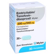 EMTRICITABIN/Tenofovirdisoproxil Mylan 200/245 mg 30 St