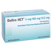 DAFIRO HCT 5 mg/160 mg/12,5 mg Filmtabletten 98 St