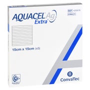 Aquacel Ag Extra 15x15 cm Kompressen 5 St