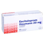 ESCITALOPRAM Heumann 20 mg Filmtabletten Heunet 50 St