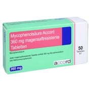 MYCOPHENOLSÄURE Accord 360 mg magensaftr.Tabletten 50 St