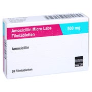 AMOXICILLIN Micro Labs 500 mg Filmtabletten 20 St