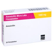 AMOXICILLIN Micro Labs 1000 mg Filmtabletten 20 St