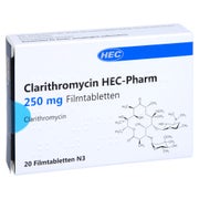 CLARITHROMYCIN HEC-Pharm 250 mg Filmtabletten 20 St