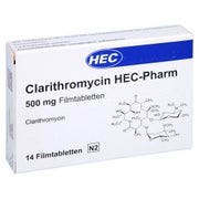 CLARITHROMYCIN HEC-Pharm 500 mg Filmtabletten 14 St
