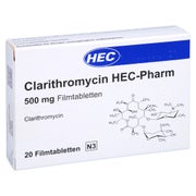 CLARITHROMYCIN HEC-Pharm 500 mg Filmtabletten 20 St