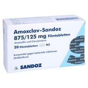 AMOXCLAV-Sandoz 875/125 mg Filmtabletten 20 St