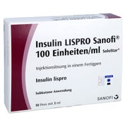 INSULIN LISPRO Sanofi 100 E/ml Inj.-Lsg.Fertigpen 10X3 ml