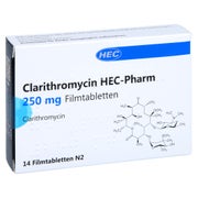 CLARITHROMYCIN HEC-Pharm 250 mg Filmtabletten 14 St