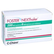 FOSTER NEXThaler 200/6 µg 120 ED Inhalationspulver 2 St
