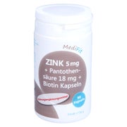 ZINK 5 Mg+pantothensäure 18 mg+Biotin Ka 90 St