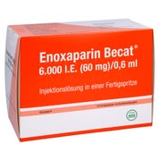 ENOXAPARIN Becat 6.000 I.E. 60mg/0,6ml ILO FS+Si.S 12 St