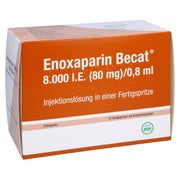 ENOXAPARIN Becat 8.000 I.E. 80mg/0,8ml ILO FS+Si.S 12 St