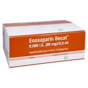 ENOXAPARIN Becat 8.000 I.E. 80mg/0,8ml ILO FS+Si.S 24 St
