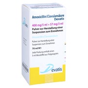 AMOXICILLIN/Clavulansäure Devat.400mg/5ml+57mg/5ml 70 ml