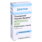 TRAVOPROST/Timolol Zentiva 40 µg+5 mg Augentropfen 2,5 ml