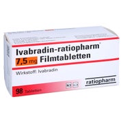 IVABRADIN-ratiopharm 7,5 mg Filmtabletten 98 St