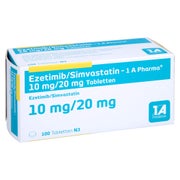 EZETIMIB/Simvastatin-1A Pharma 10 mg/20 mg Tabl. 100 St