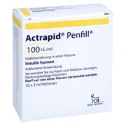 Actrapid Penfil 100 I.E./ml 10X3 ml