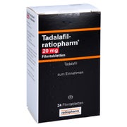 Produktabbildung: TADALAFIL-ratiopharm 20 mg Filmtabletten 24 St