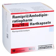 RAMIPRIL/Amlodipin-ratiopharm 5 mg/10 mg Hartkaps. 98 St