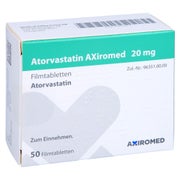 ATORVASTATIN AXiromed 20 mg Filmtabletten 50 St