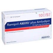 RAMIPRIL Aristo plus Amlodipin 10 mg/5 mg Hartkps 30 St