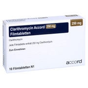 CLARITHROMYCIN Accord 250 mg Filmtabletten 10 St