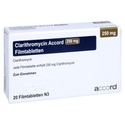 CLARITHROMYCIN Accord 250 mg Filmtabletten 20 St