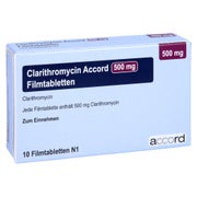 CLARITHROMYCIN Accord 500 mg Filmtabletten 10 St