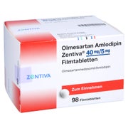 OLMESARTAN Amlodipin Zentiva 40 mg/5 mg Filmtabl. 98 St