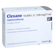 CLEXANE 10.000 I.E. 100mg/ml Inj.-Lsg.i.e.F.-Sp. 20 St