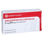 AMLODIPIN/Valsartan AL 5 mg/80 mg Filmtabletten 56 St
