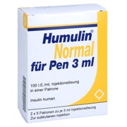 Humulin Normal F.pen Injektionslösung 10X3 ml