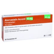 Atorvastatin Accord 10 mg Filmtabletten 30 St