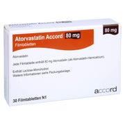 Atorvastatin Accord 80 mg Filmtabletten 30 St