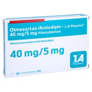 OLMESARTAN/Amlodipin 1A Pharma 40 mg/5 mg Filmtab. 28 St