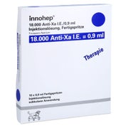 INNOHEP 18.000 Anti-Xa I.E./0,9ml Inj.-Lsg.i.e.FS 10 St