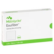 Exufiber 4,5x10 cm Gel-Faserverband 10 St