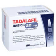 Produktabbildung: Tadalafil Basics 20 mg Filmtabletten 56 St