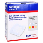 Cutimed Siltec B Schaumverb.7,5x7,5 cm m 10 St