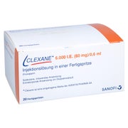 CLEXANE 6.000 I.E. 60mg/0,6ml Inj.-Lsg.i.e.F.-Sp. 20 St