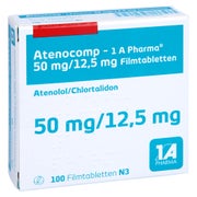 ATENOCOMP-1A Pharma 50 mg/12,5 mg Filmtabletten 100 St