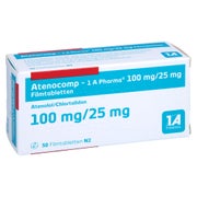 ATENOCOMP-1A Pharma 100 mg/25 mg Filmtabletten 50 St