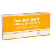 ENOXAPARIN Becat 4.000 I.E. 40mg/0,4ml ILO FS+Si.S 2 St