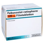 FEBUXOSTAT-ratiopharm 120 mg Filmtabletten 84 St
