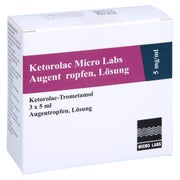 KETOROLAC Micro Labs 5 mg/ml Augentropfen Lösung 3X5 ml